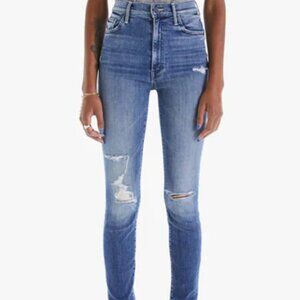 MOTHER Jeans Denium The Swooner Ankle Fray NWT SZ 28 Wash: Weekend Warrior